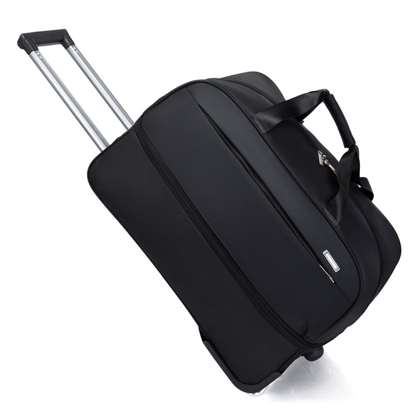 54cm Foldable Rolling Duffle Bag With Wheels, Expandable Travel Luggage