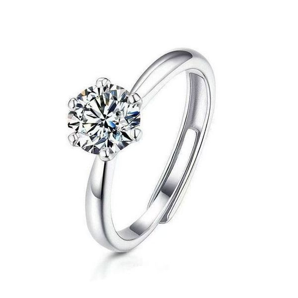 S925Ring1-2 Carat Simulated Diamond, Fade-Resistant, Wedding Couple Ring