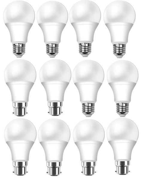 LED Light Bulb 9W,10W,12W,15W-6500K Daylight-E27&amp;B22-12 in a Pack
