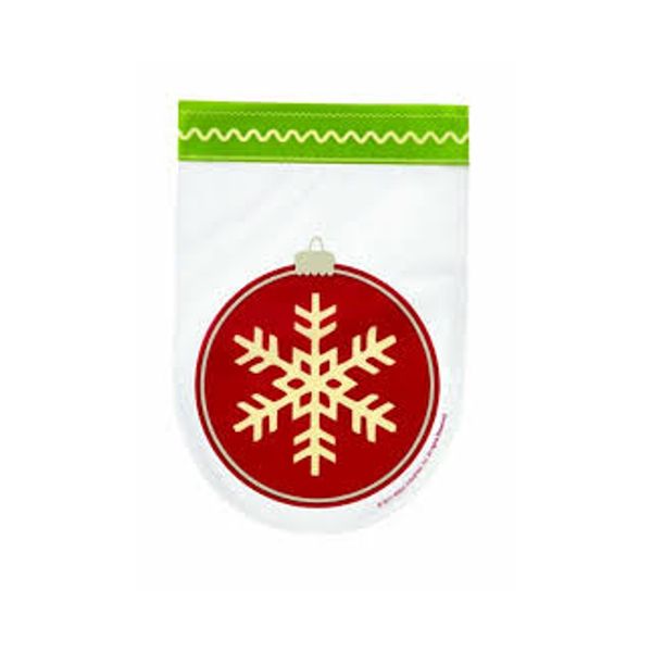Wilton 15pk Homemade Snowflake Shape Party Candy Treat Sweet Gift Bags Ties