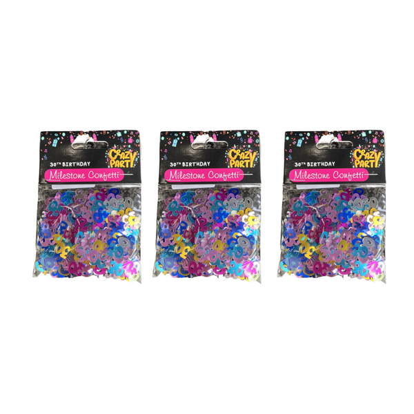 Confetti 30th Birthday Milestone Raiinbow