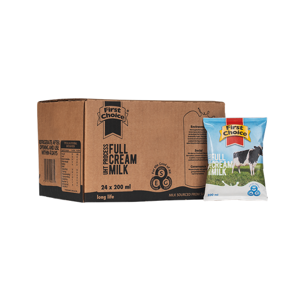 First Choice Full Cream Milk - 1 x 24 pack (200ml)