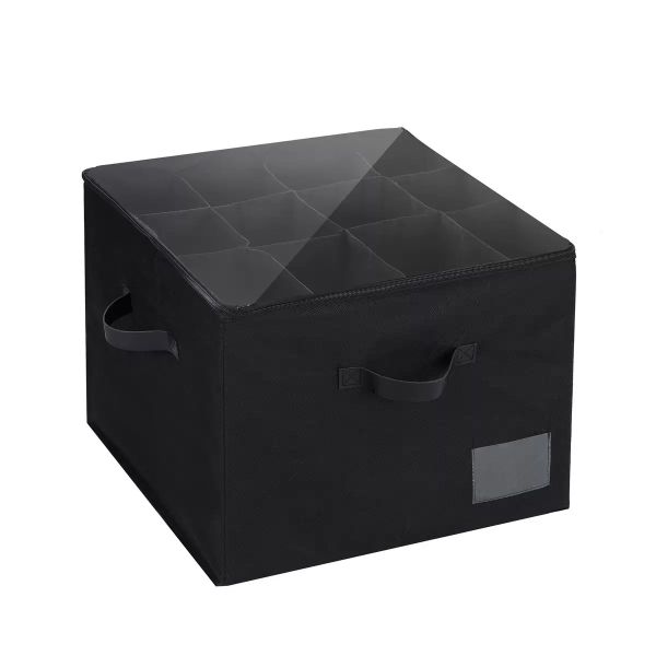 Shoe Organizer for Closet, 2 Pack Fabric Shoe Organizer Storage Box
