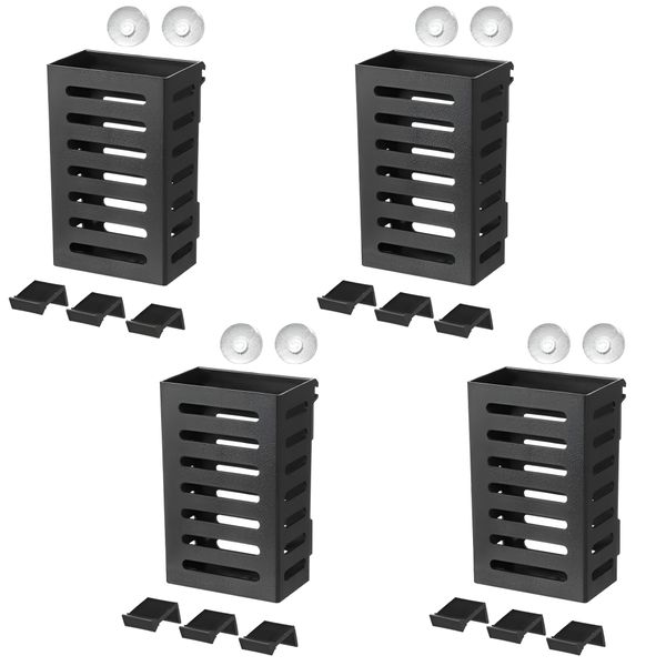 4 Pieces Aquarium Plant Holders Hanging Aquarium Planters Hooks Suction Cup