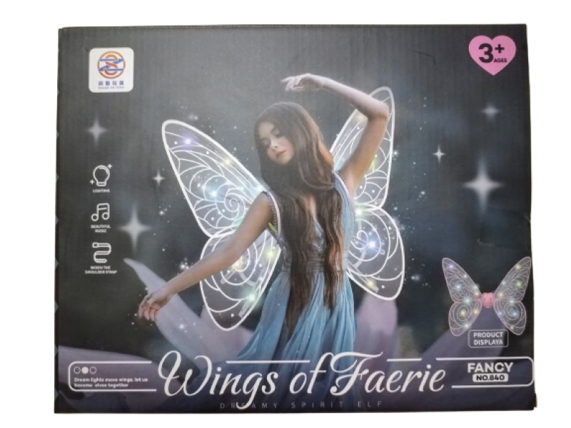 Illuminated Pink Fairy Wings for Girls
