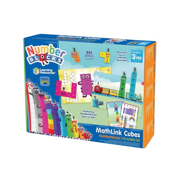 Learning Resources MathLink Cubes Numberblocks 1-10 Activity Set