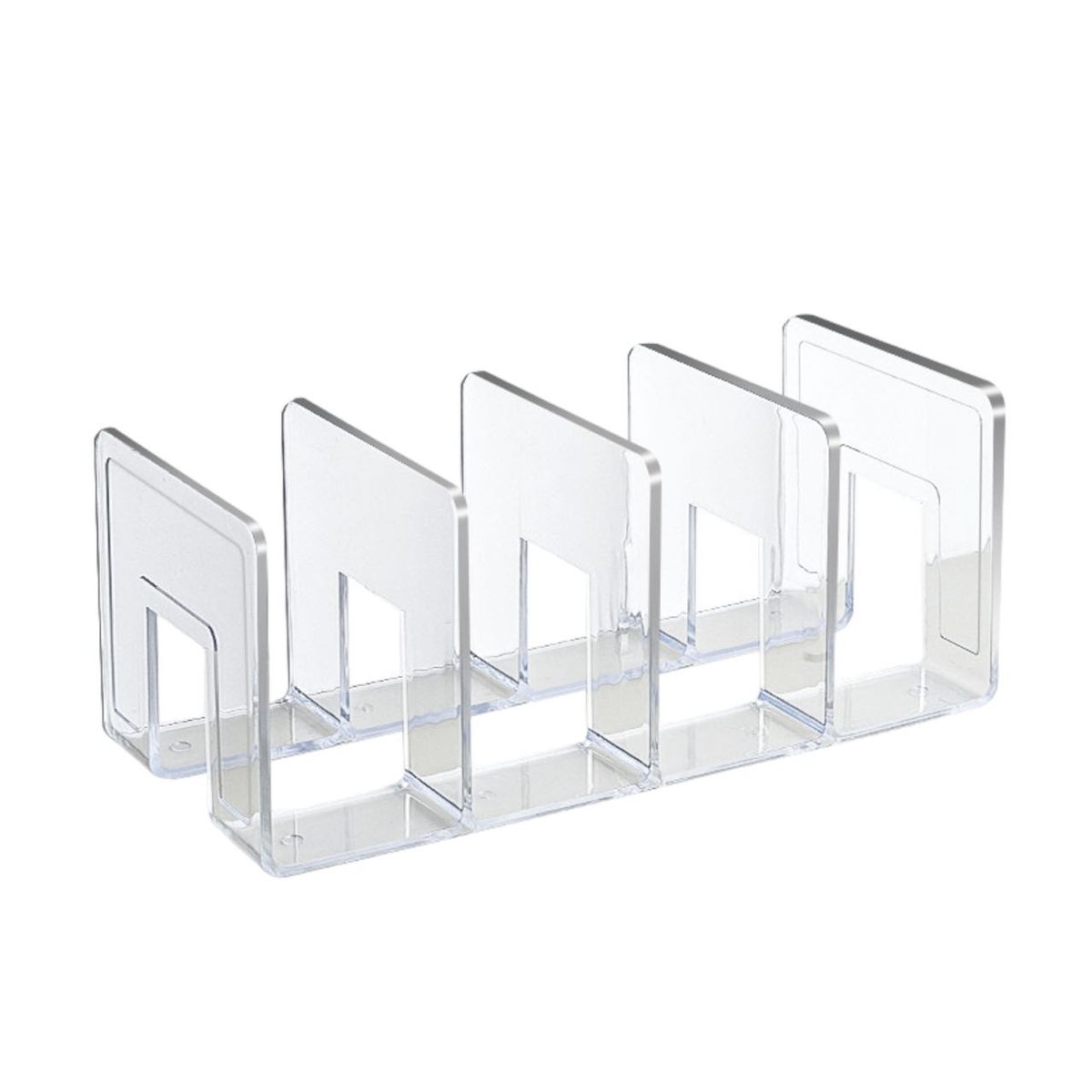 4 Grid Clear Acrylic Desk File Sorter Closet Handbag Organizer Book