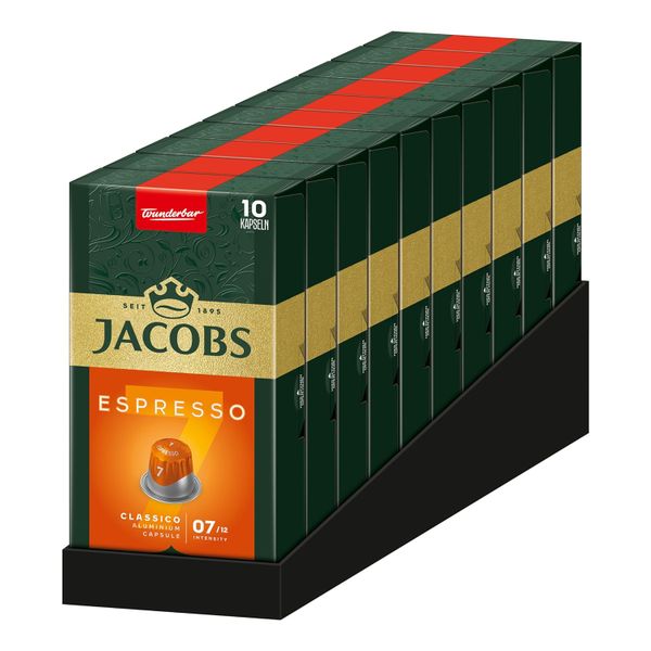 JACOBS Espresso Classico Intensity 7 - Coffee Capsules - 100 capsules