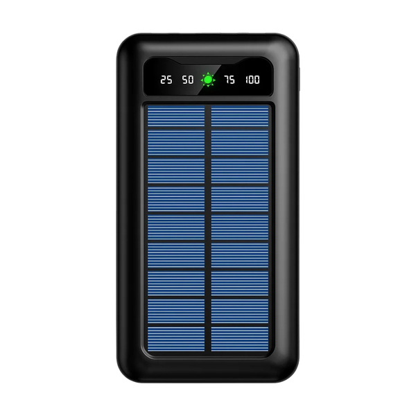 Solar Power Bank - 10000mAh, Portable, USB