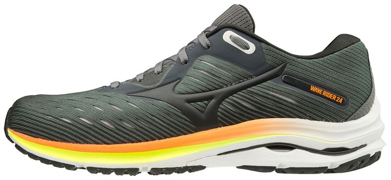Mizuno Men's Wave Rider 24 Running Shoes - Green/Black