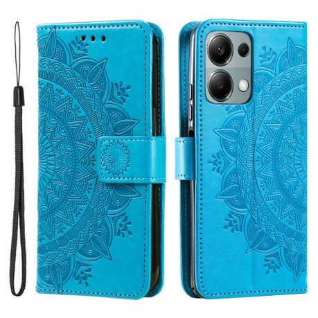 Cover Compatible with Xiaomi Redmi 14C - Stylish PU Leather Wallet Flip Case - Blue Image