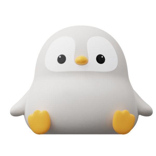 Lightly Tap on The Light and Adjust The Penguin Baby Night Light