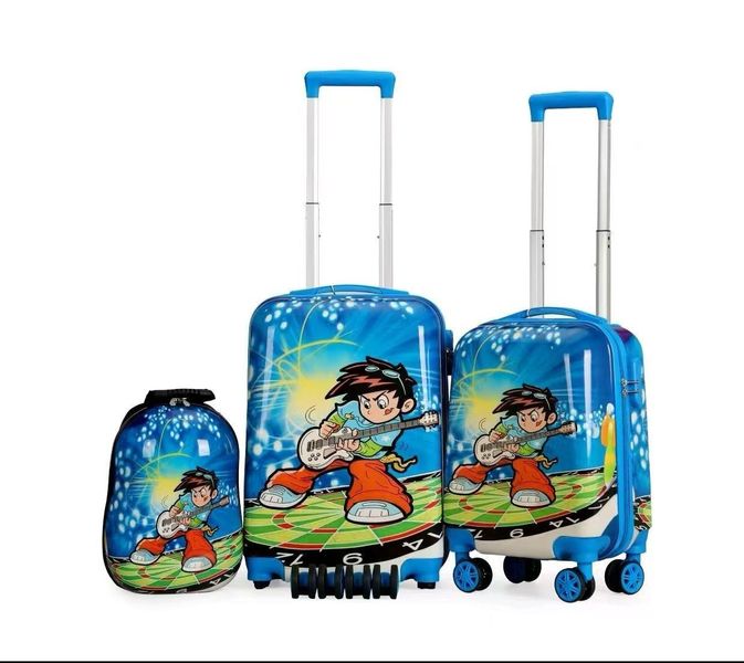 3PCS Hand Luggage Kids School Bag Suitcase for Children