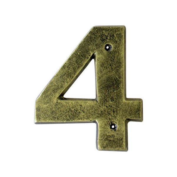 Antique Gold Numeral No .4 (200mm)