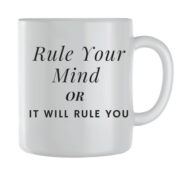 Rule mind Coffee Mugs for Men Women Motivational Saying Graphic Cup Gift244