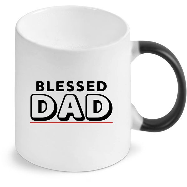 Blessed Dad Birthday Christmas Father's Day Magic Colour Changing Mug