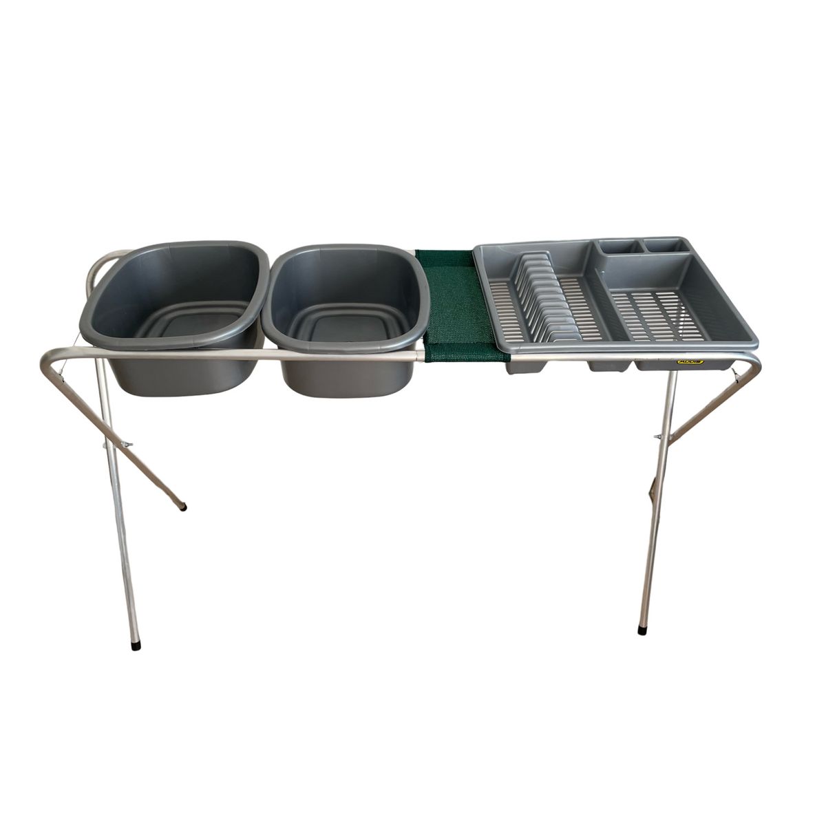 Washing UP Stand with Double Basin and Drying Rack