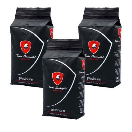 Tonino Lamborghini Platinum Coffee Beans - 100% Arabica - 1kg - 3 Pack |  Buy Online in South Africa 