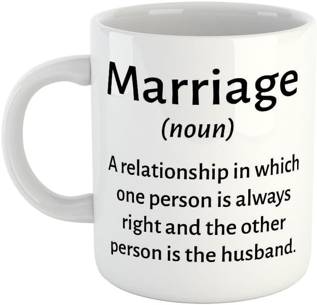 Marriage(noun)-Father's day-Valentines-Mother's day- Christmas Mug