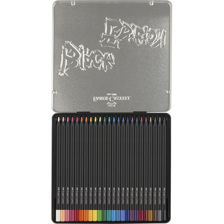 Black Edition: Supersoft lead, colour pencils - Tin 24's | Shop