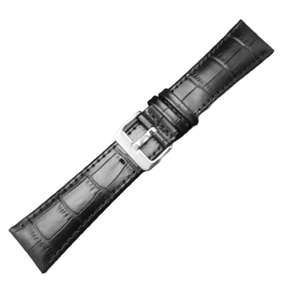 Genuine Leather Watch Strap Croc Pattern 24mm