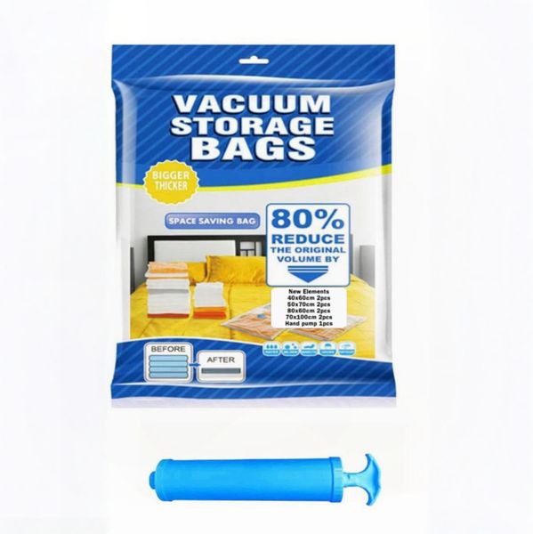 9 Pieces Storage Bags S, M, L and Jumbo