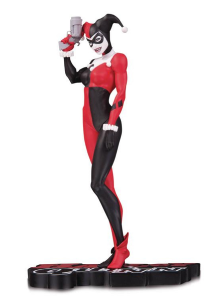Harley Quinn Red White &amp; Black Statue By Michael Turner
