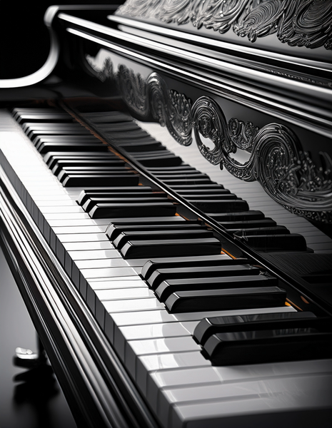 Canvas Wall Art Home Decor - Grand piano