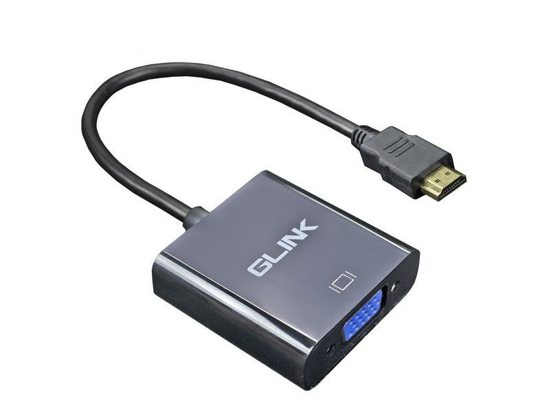 DW GLINK HDMI to VGA With Audio Converter Adapter - Black - GL-001