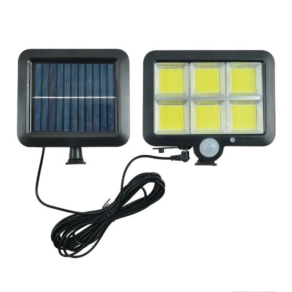 Solar Powered COB Light with Remote + 1200mah Battery