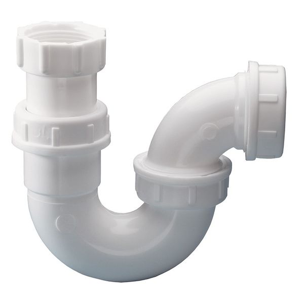Bulk Pack x 2 Plastic P Trap - Out - 32mm (1.25 Inch BSP) x 40mm