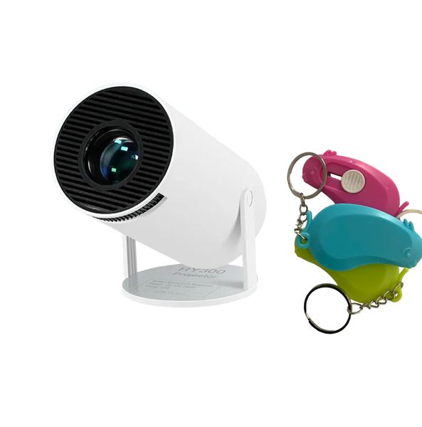 4k Ultra Hd Projector with Remote and Key Holder