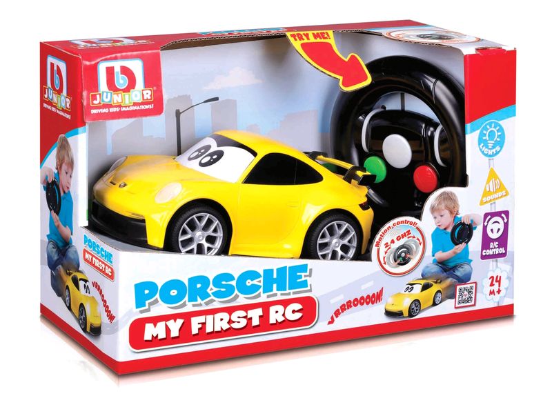 BB Junior My First R/C - Porsche 911 GT3 (21cm Long) - Yellow