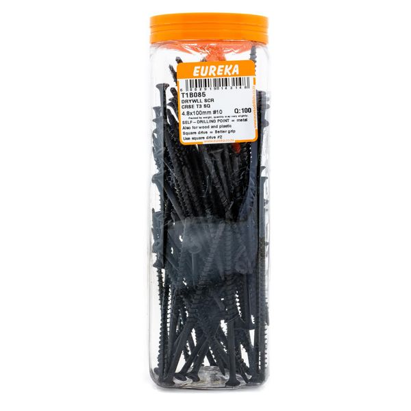 EUREKA Drywall Screw Coarse Thread T5 4.8 x 100mm #10 Q:10 T1B085