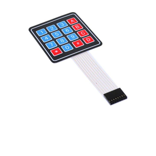 BMT 4X4 MEMBRANE KEYPAD - 16 Key Matrix Keypad with 8-Pin Dupont Cable