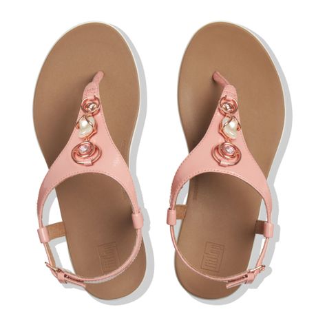 FitFlop Lainey Embellished Back Strap Sandals Rose Pink Shop