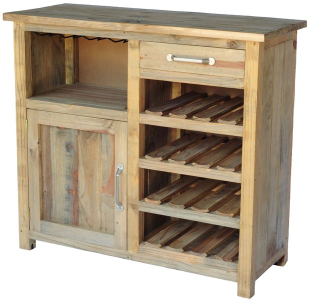Marie Wood Wine cupboard, Holds 16 Bottles and 12 Glasses