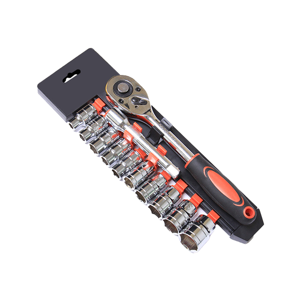 12 Pieces 1/4 Inch Wrench Socket Set Mechanical Ratchet Wrench