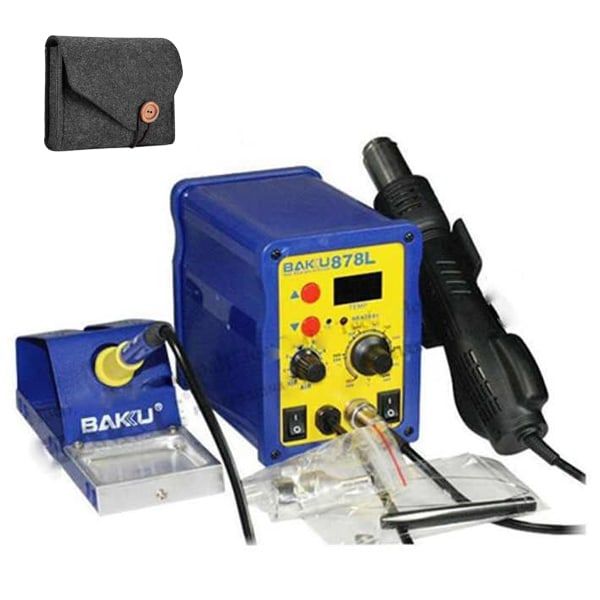 Optic Digital 8 Series Hot Air Soldering Station with Electronics Pouch
