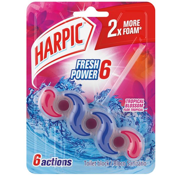 Harpic Fresh Power Toilet Rim Cleaner - Tropical Blossom 35g