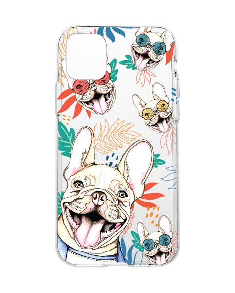 Hey Casey! Protective Case for iPhone 11 - Cool Frenchie