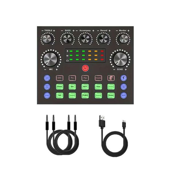 Computer Live Streaming Equipment External Sound Card Transformer