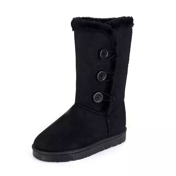 DKT Winter Women Fur Warm Boots -Black