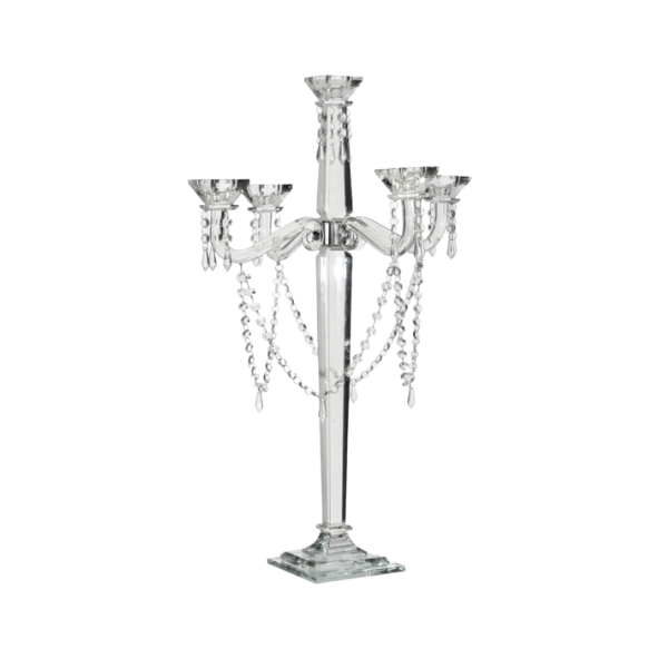 Crystal Candelabra Holder - 5-Arm - 70cm