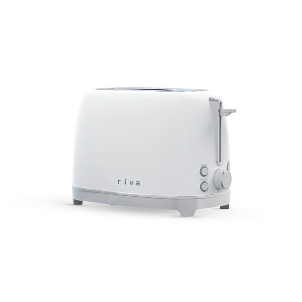 ríva Stainless Steel 2-slice Toaster - Matt White