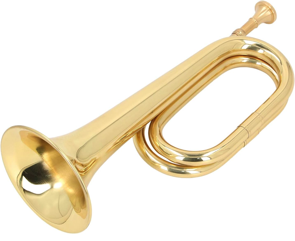 Crescendo Bugle - Double Pipe Short Brass Bugle