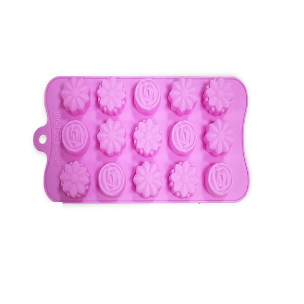 Flower Shape Chocolate Candy Molds Set Baking Mold