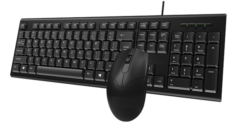 Wired keyboard and mouse Suitable for office, home, outdoor plug and play