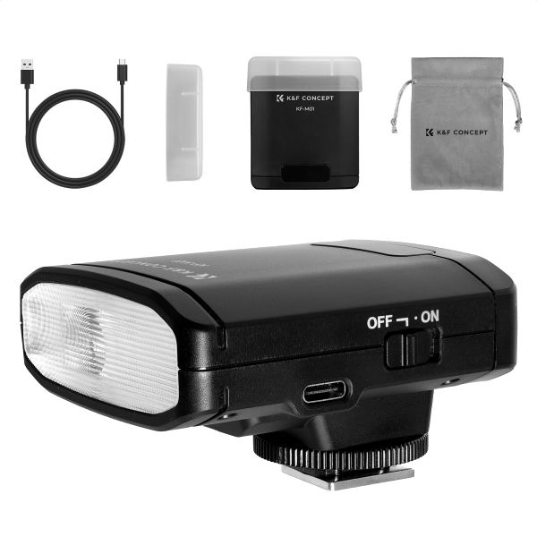 K&amp;F Mini Camera Flash with built-in battery for Canon or Nikon | KF22.016