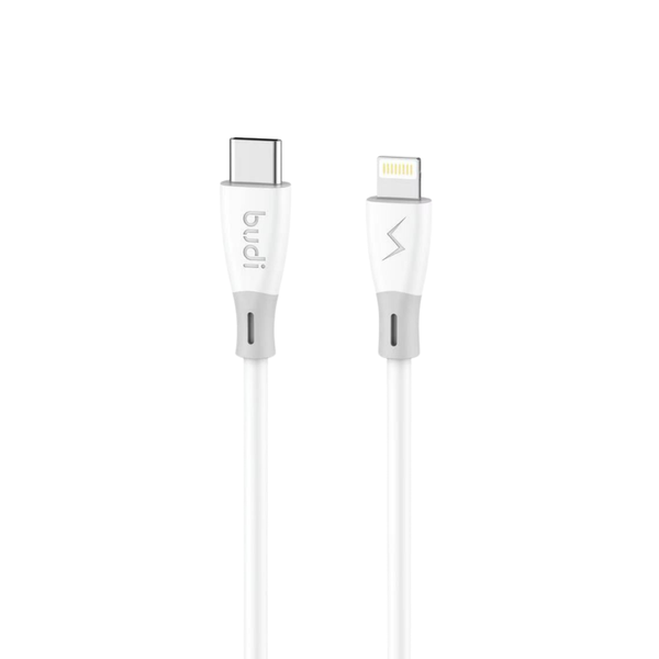 Budi 1.2M Length Usb-C to Iphone Pd 27w Silica Anti-Wind Fast Charge Cable